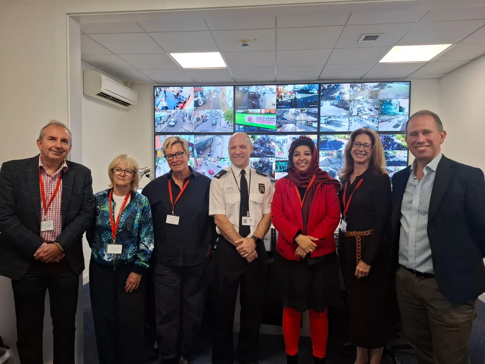 The new CCTV control room at Abingdon Police Station