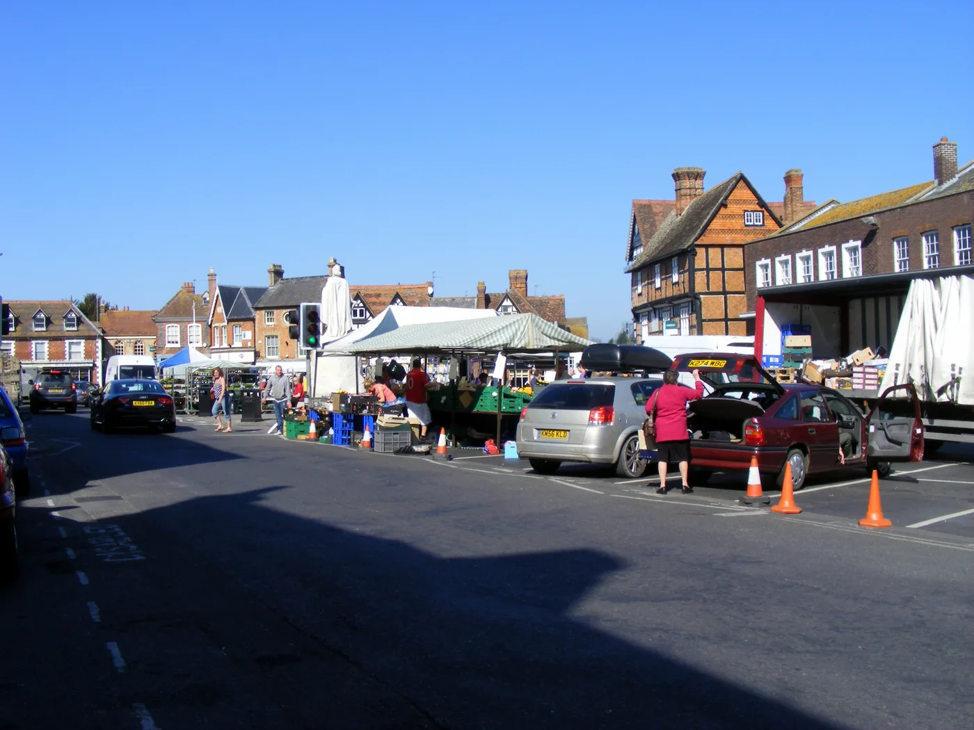 Market Place, Wantage. John Lewis of Hungerford makes its kitchens at Grove Business Park, north of the town.