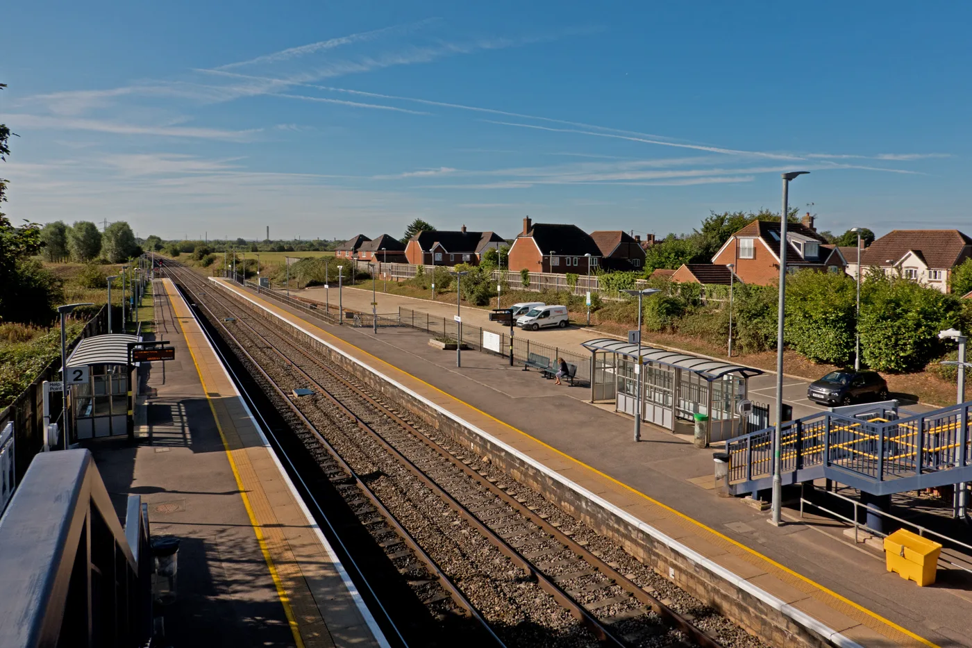 Radley station, looking south from the footbridge
